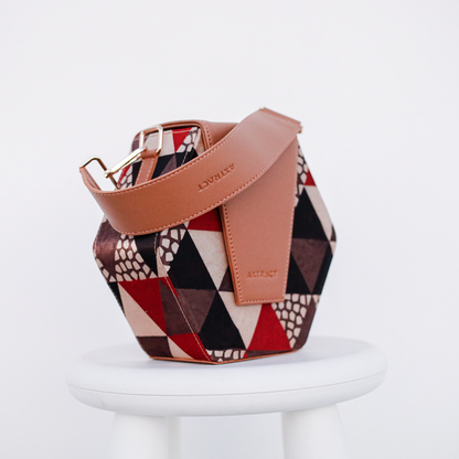 Geometric Hexbox - Hexagonal Kutchi Handcrafted Bag